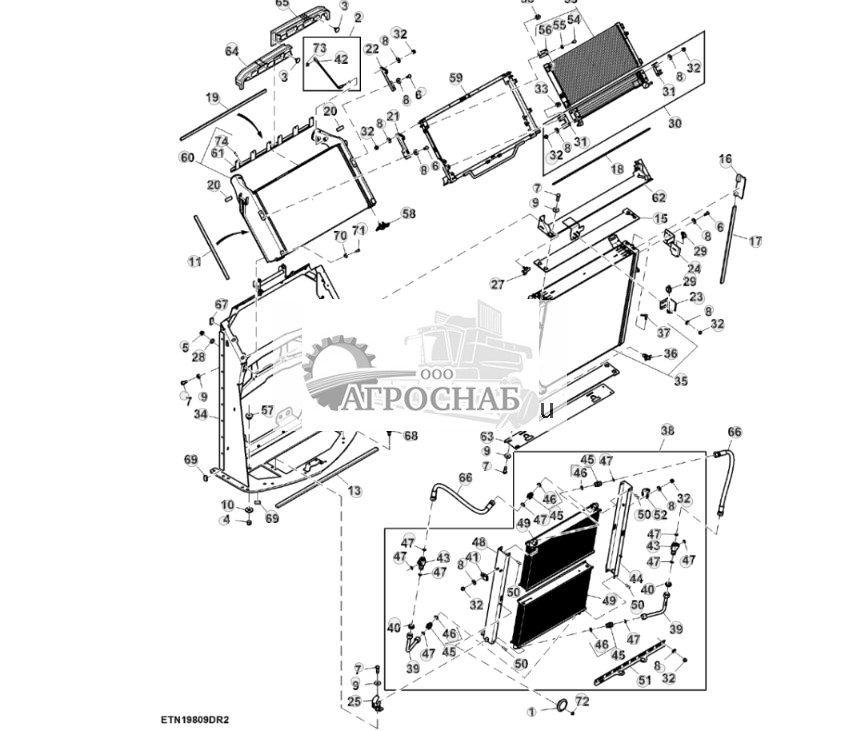 Комплект охлаждения двигателя, двигатель FT4 объемом 15,0 L ( - 804359) - ST909633 180.jpg